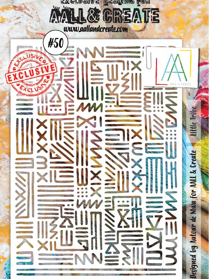 Little Tribe - Stencil A5 #50 per la vendita all'ingrosso da parte di AALL AND CREATE