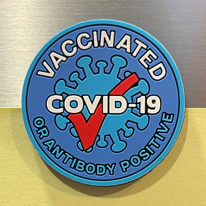 Vacinado para ímã de geladeira Covid por atacado de SoftiPinz™