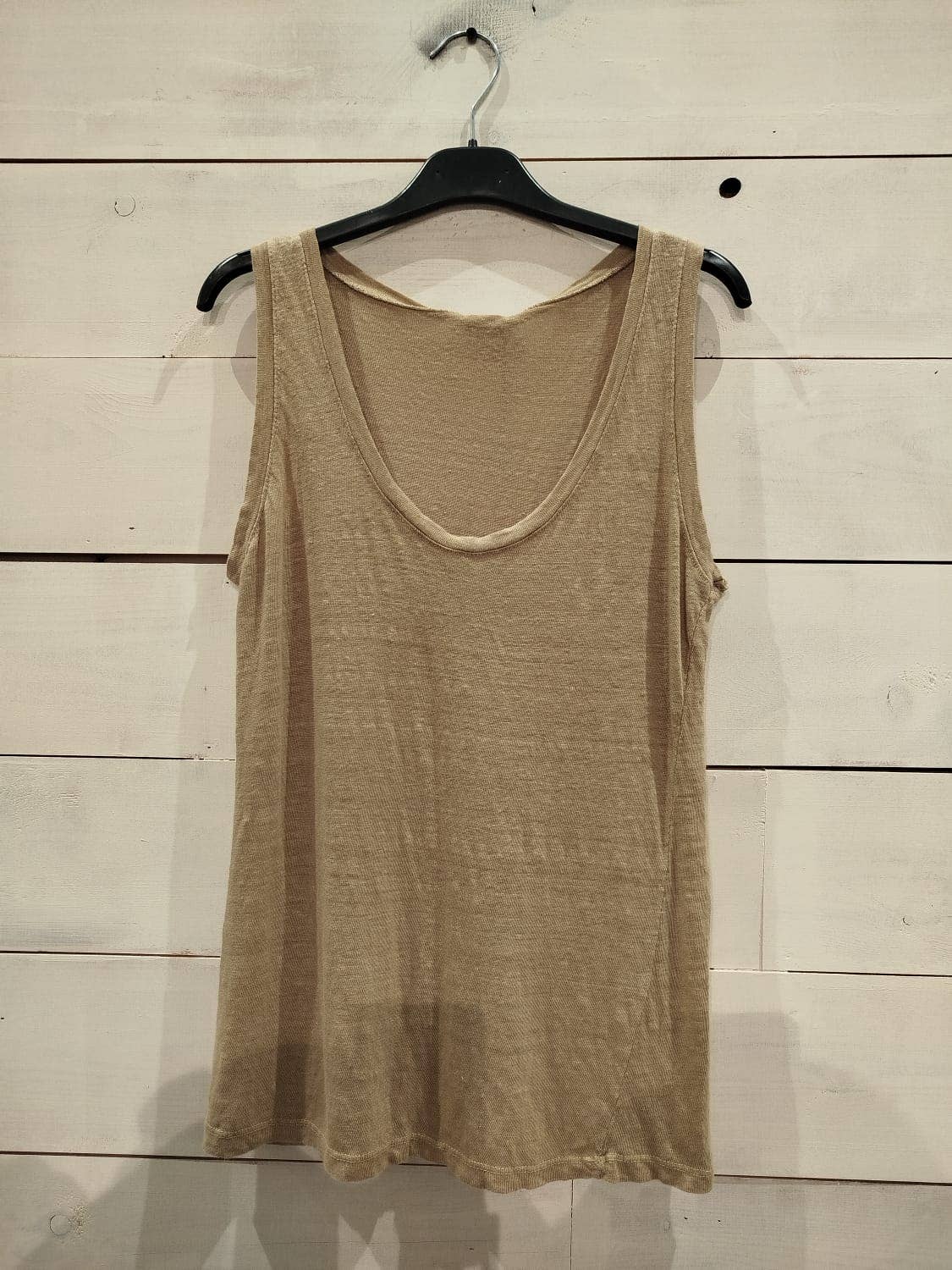 Linos y Textiles – Großhandel T-Shirt – Damen – REF 3981 Basic Stretch Leinen-Top 100 %7