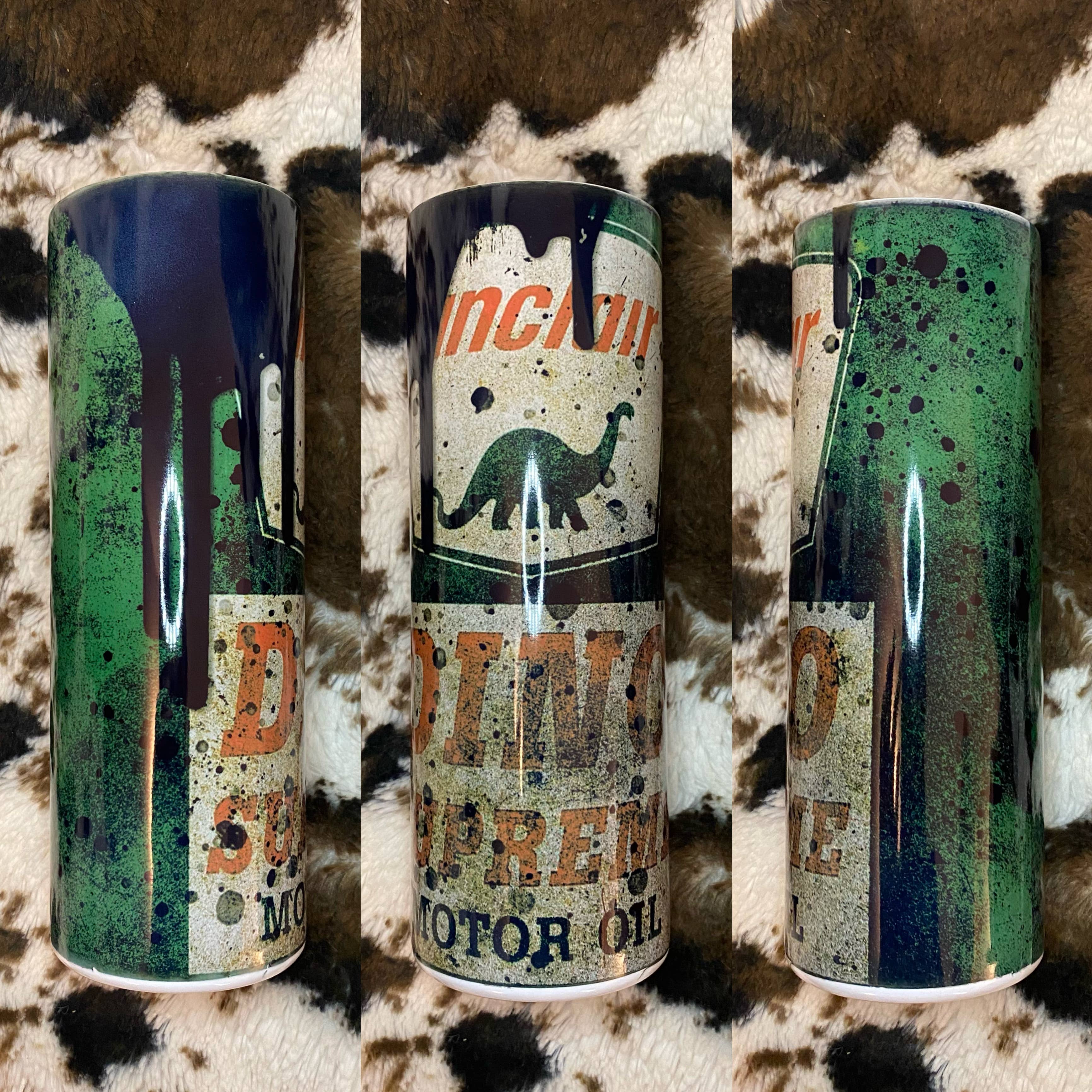 Drifting Dogwood Designs - Wholesale Insulated Mug/Tumbler - Sinclair Motor Oil Tumbler2