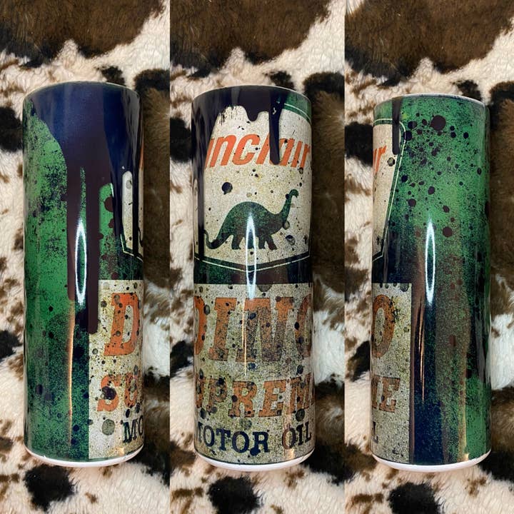 Drifting Dogwood Designs - Wholesale Insulated Mug/Tumbler - Sinclair Motor Oil Tumbler2