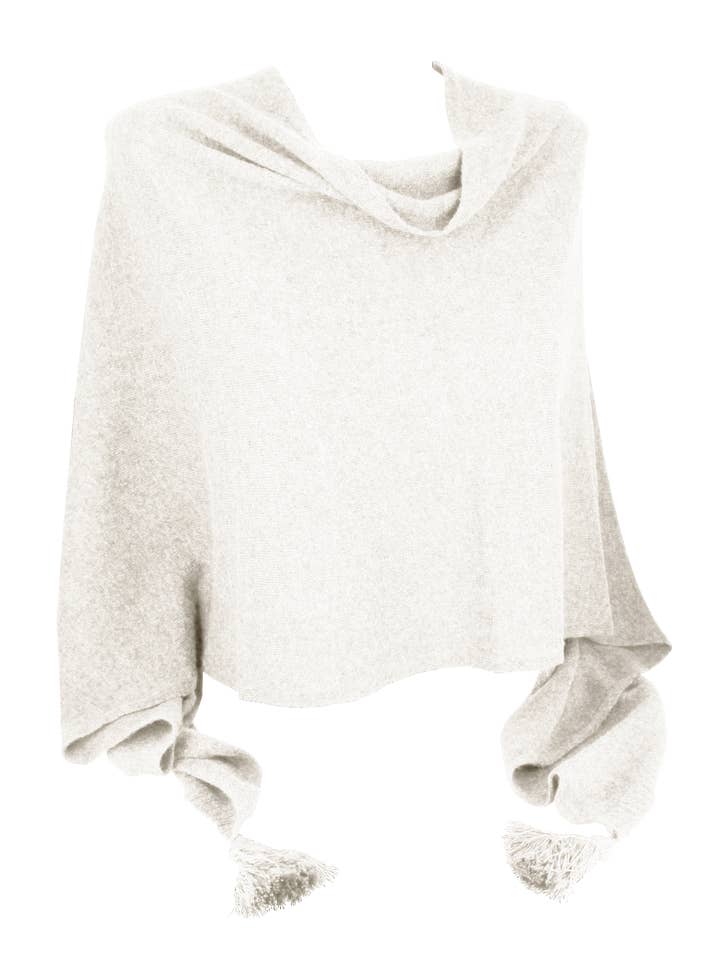 M BY FLECHET - ESSENTIALS - ALP1 - Wholesale Poncho - Women's - MERINO WOOL & CASHMERE PONCHO - 2HS2024
