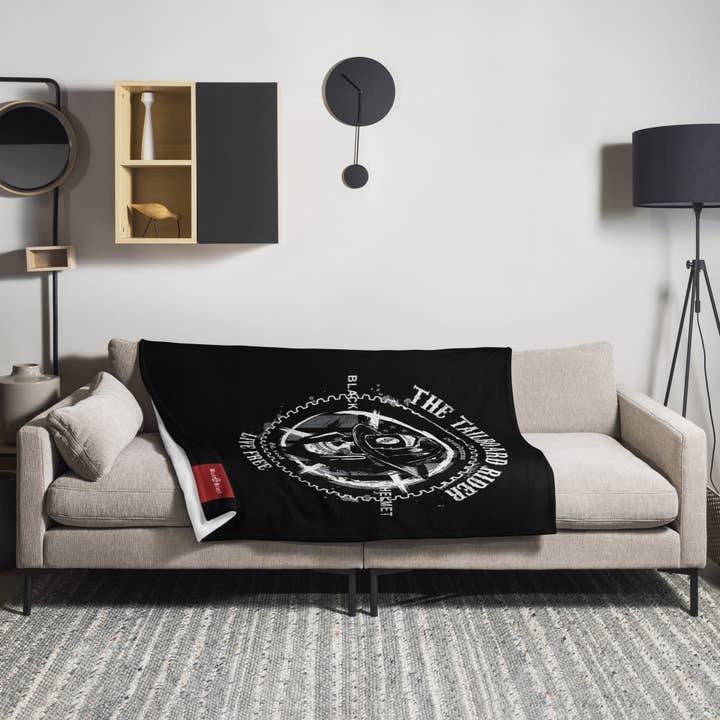 Tailboard Rider Throw Blanket for wholesale by Black Helmet