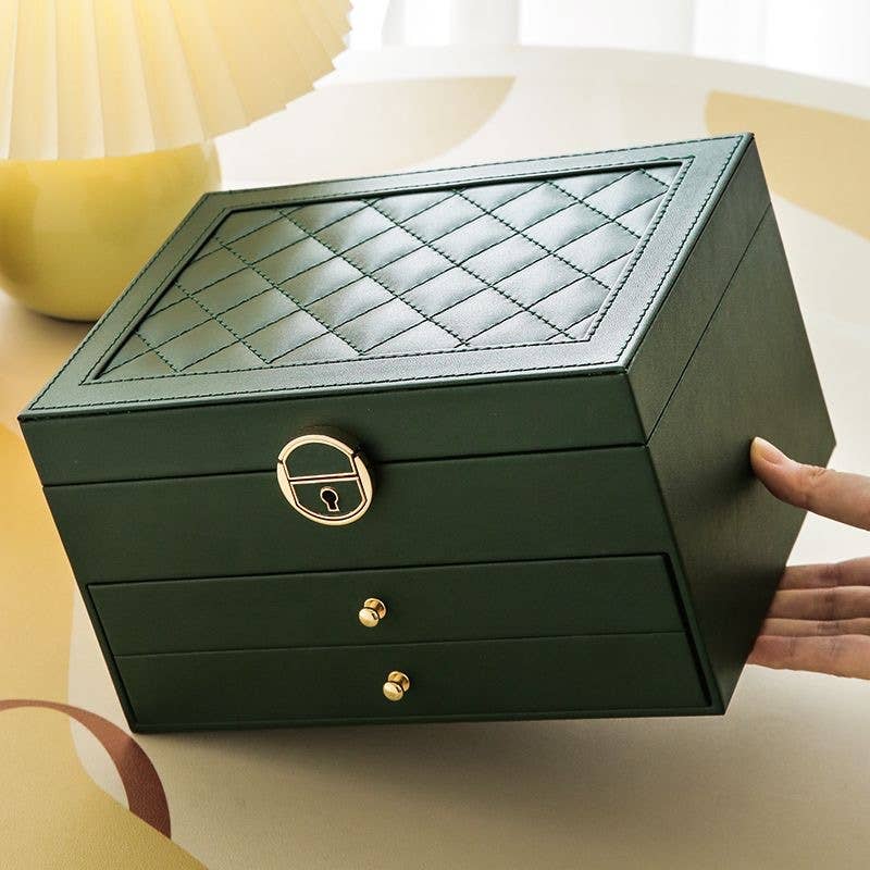 wandf - Wholesale Jewelry Box/Organizer - Durable 3-Drawer Large Capacity Jewelry Accessories Storage0