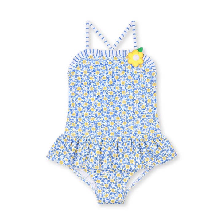 Floral Skirted Swimsuit with Flower for wholesale by Florence Eiseman