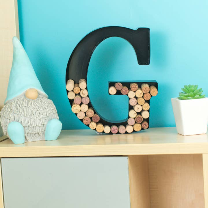 MADE EASY KIT - Wholesale Wine cork holder - Made Easy Kit Metal Letter Wine Cork Holder w/Wall Mount Kit115