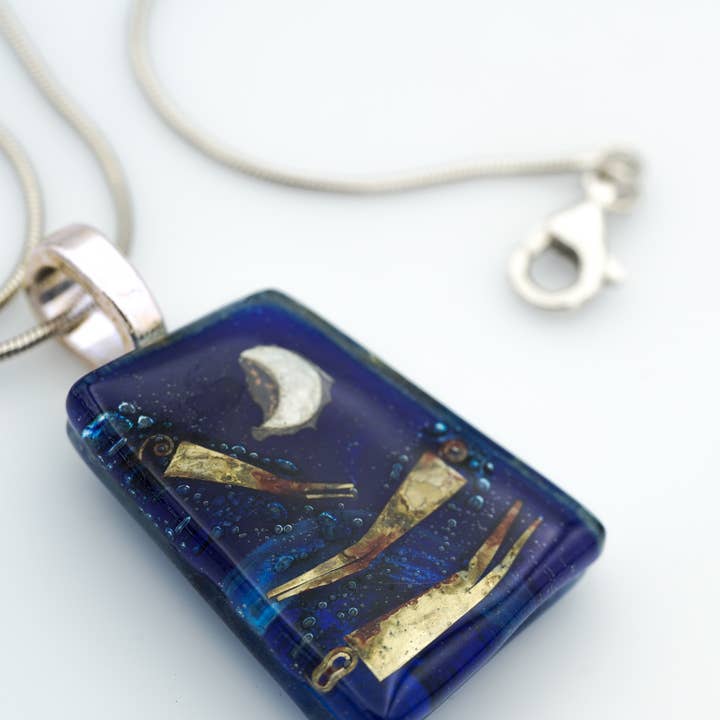 Pendentif à flot pour la vente par Momo Glassworks