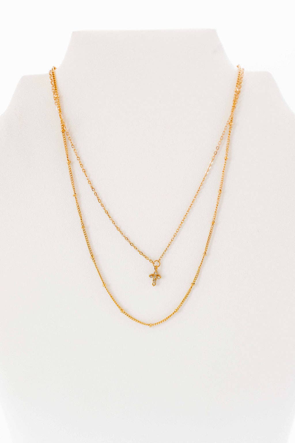 LINNY CO - Wholesale Pendant/Charm Necklace - Necklace - Carly Cross Gold8