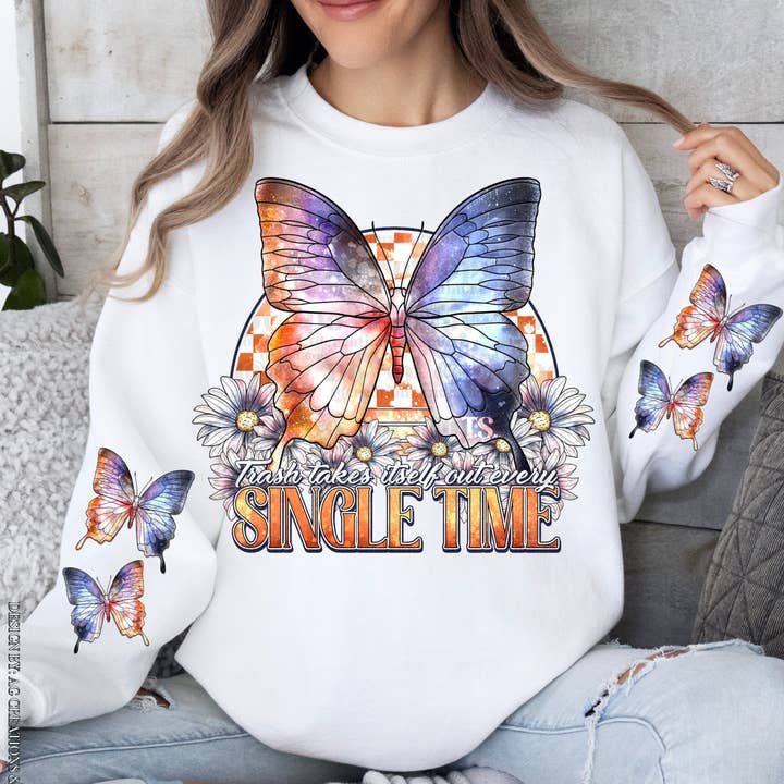 Trash Takes Itself Out Every Single Time Crewneck for wholesale by Gabbie Co.