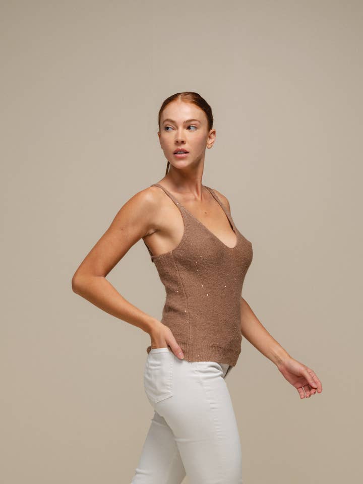 SMF – wholesale Tank top – Women′s – 239372 - TOP 50%PC 30%NY 10%WO 10%PE12
