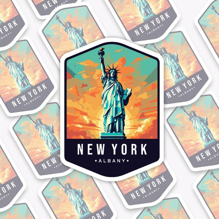 With Love, Ell - Wholesale Phone & Laptop Stickers - Handmade Vinyl sticker - "New York" State