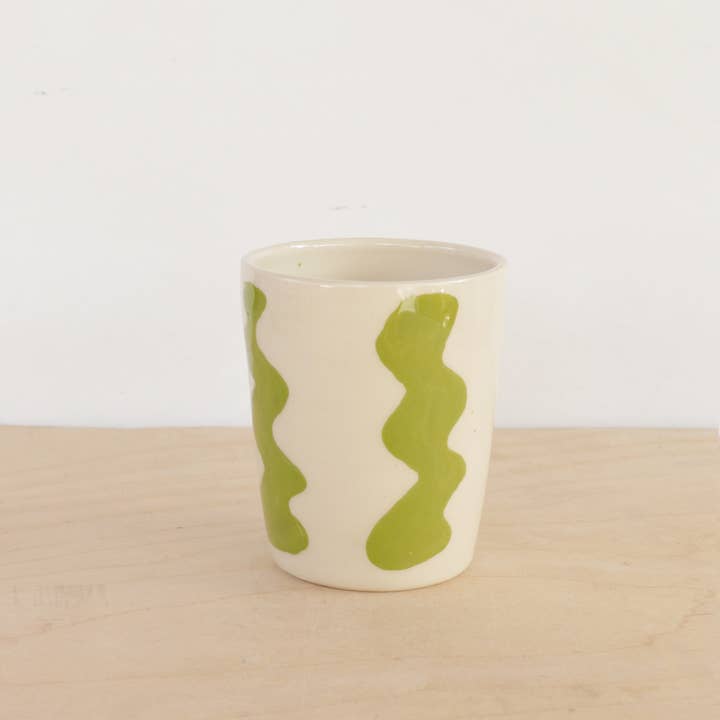Nightshift Ceramics - Wholesale Drinking Glass/Cup - Ceramic Squiggle Tumbler