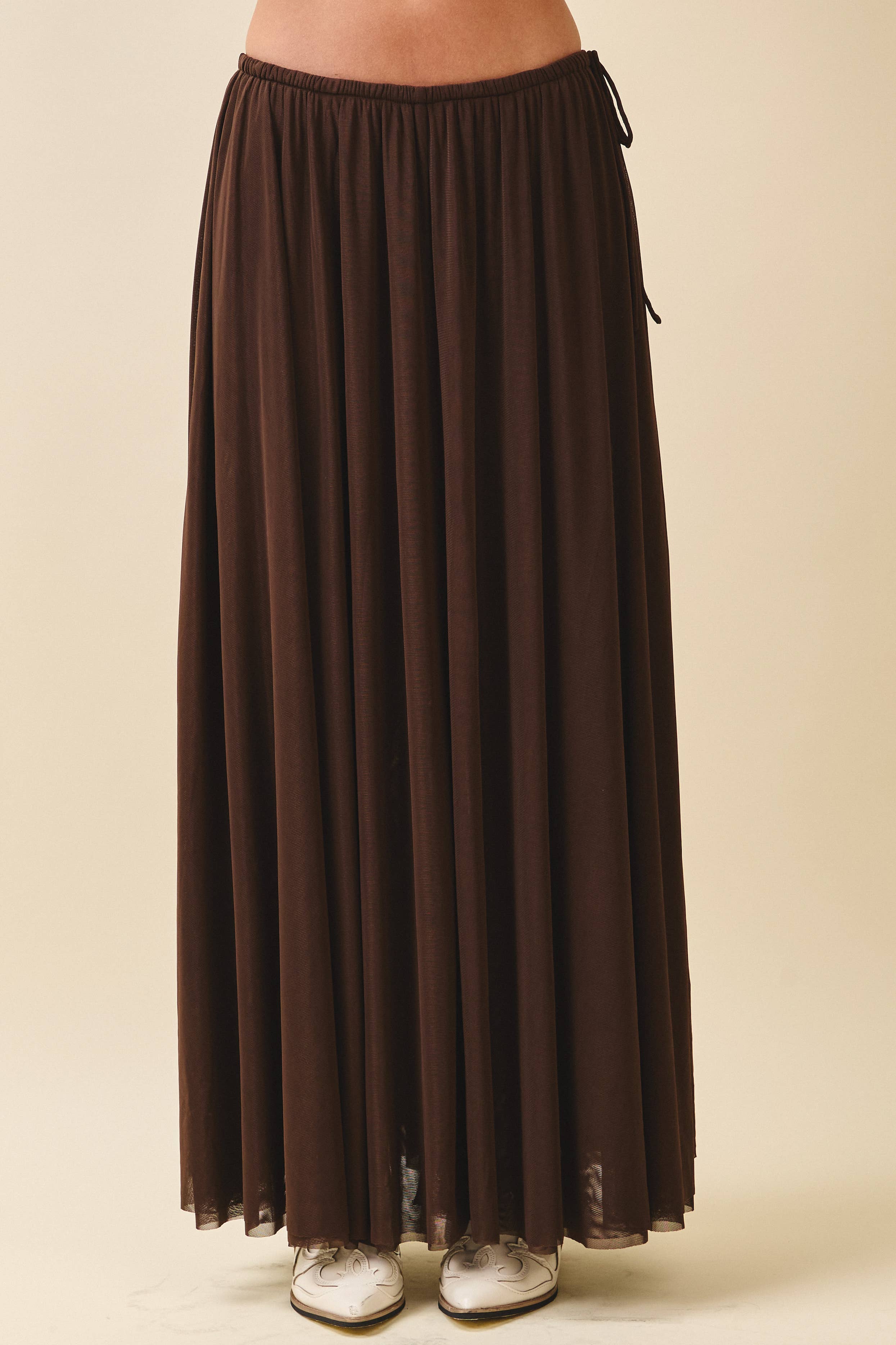 AEMI + CO - Wholesale Skirt - Women's - 7185GK Flowy Mesh Maxi Skirt16