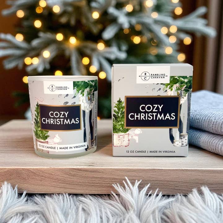Rambling Caravan - Wholesale Jar/Filled Candle - Cozy Christmas Candle | Luxe Winter Candle Collection |1