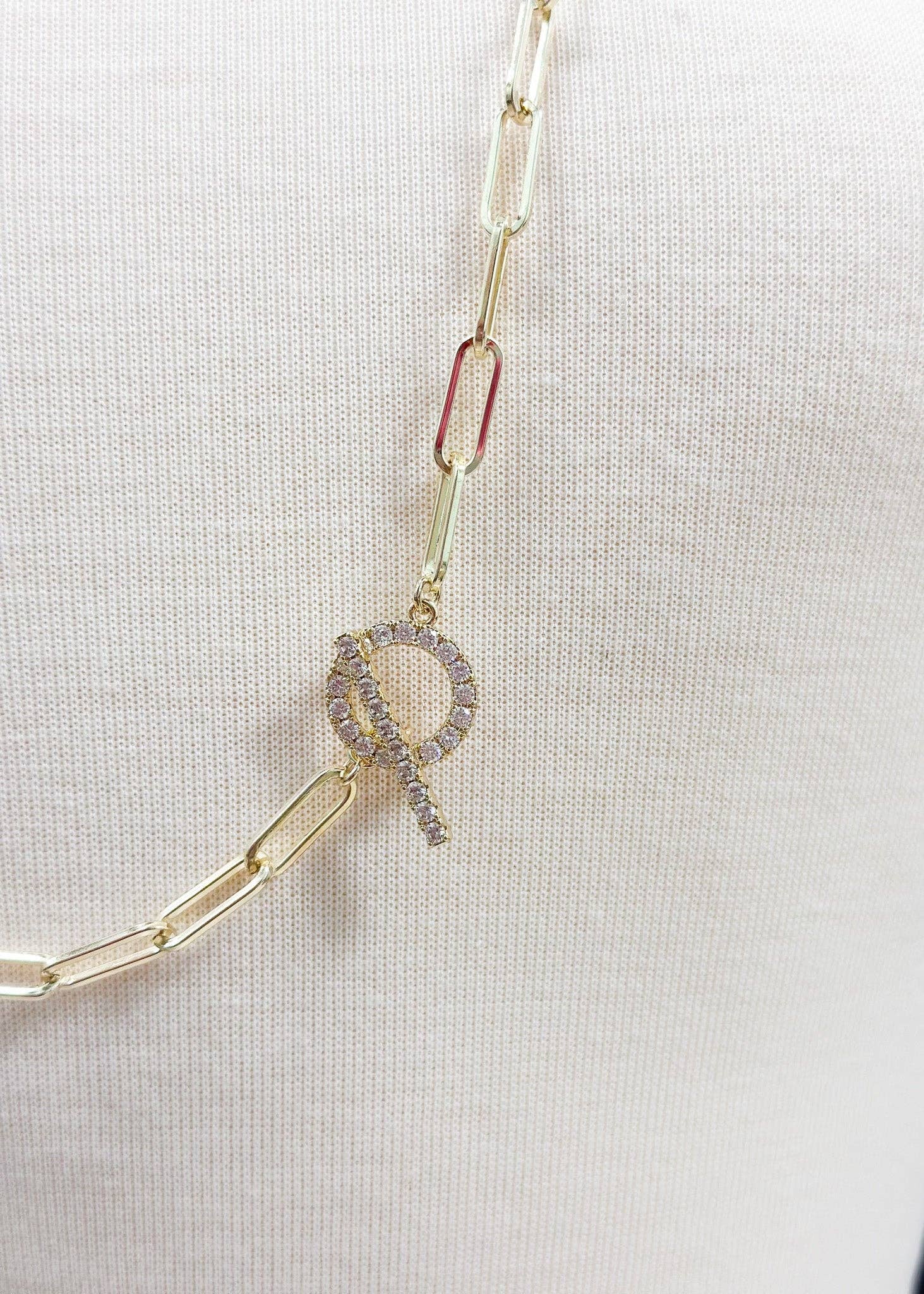 Nette Road Wholesale - Vente Colliers à pendentif - Collier CZ Toggle Paperclip3