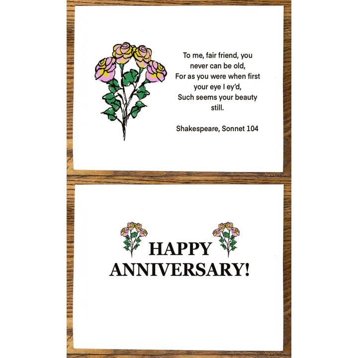 Jubileum: Shakespeariaanse schoonheid voor wholesale door Cards by Charlot