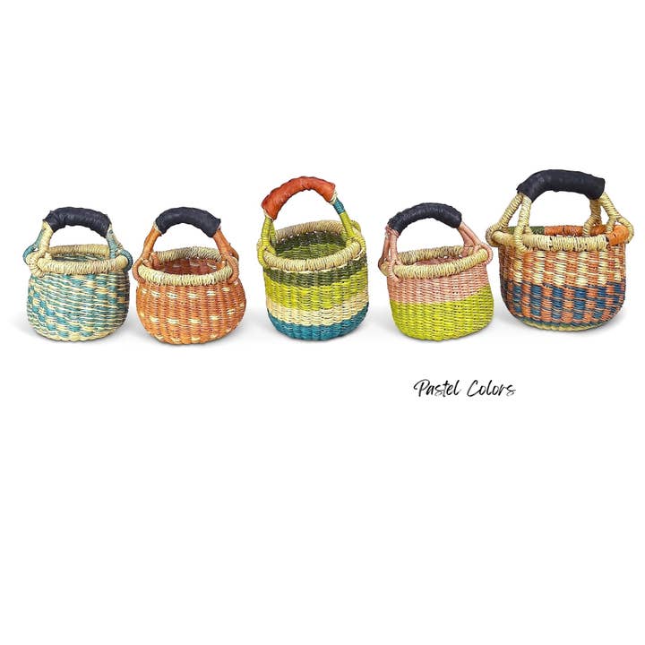 Ti-a Woven Goods - Wholesale Gift Bag - Mini Basket / Gratitude9