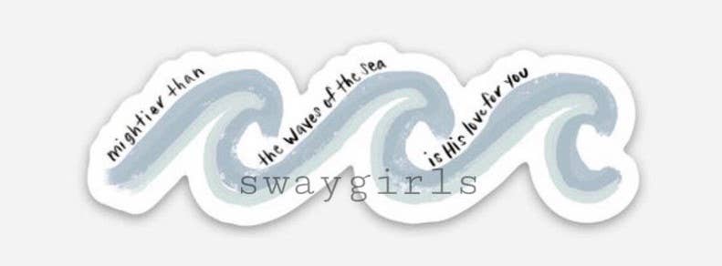 swaygirls - Vendita all'ingrosso Adesivo - Adesivo per versi della Bibbia | Adesivi cristiani | Dio è potente7