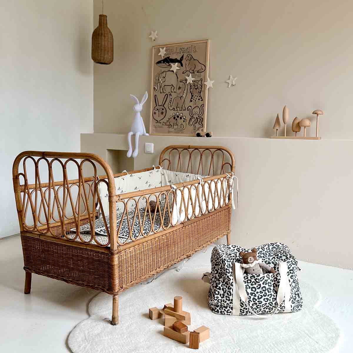 Natural WEEKEND BAG - DIAPER BAG RAPHAEL GRAOU NATUREL for wholesale on Faire6