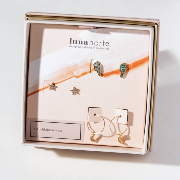 Luna Norte - Wholesale Jewelry Set - Skyline Earring Set