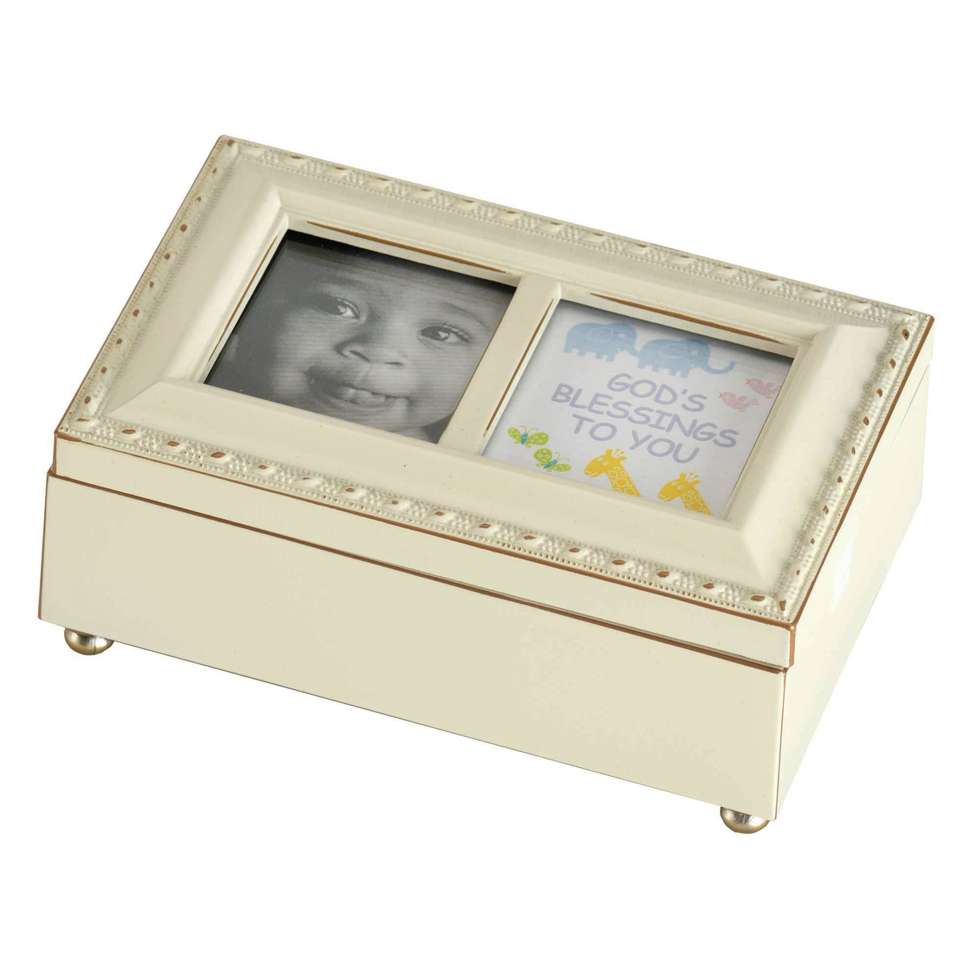 Dicksons - Wholesale Muziekdoosje - Kinderen en baby - Noah's Ark muziekdoos met foto-openingen0