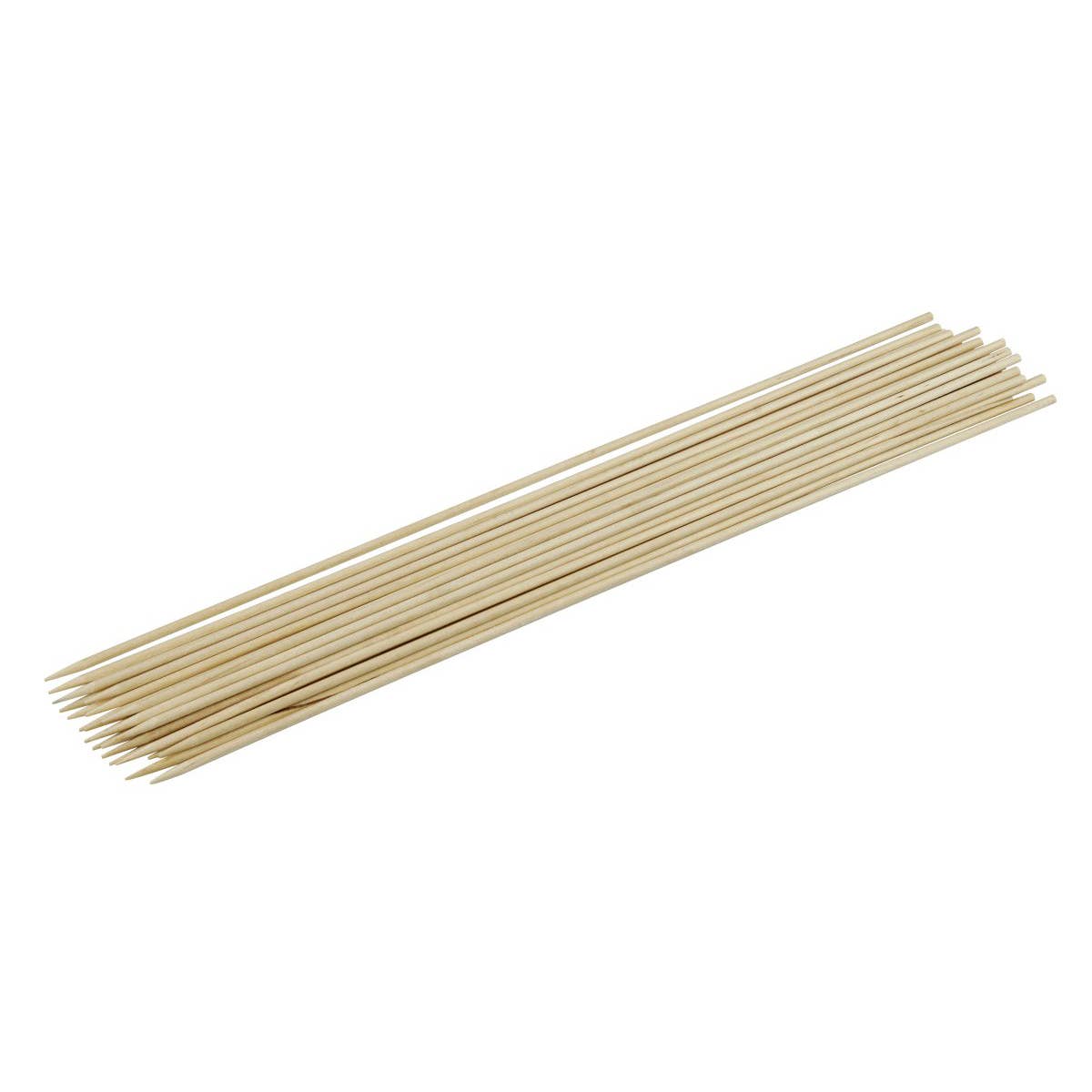 Fackelmann - Wholesale Skewer - Set of 25 wooden skewer picks of 30 cm Single Use0