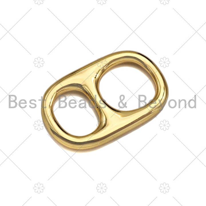 BestBeads&Beyond - Wholesale Individual Charm/Pendant - Soda Pop Tab Charm, Pull Tab, Soda Cap Charm, Gold/Rose gold/Silver/Gunmetal Soda Tab Pendant, Can Tab Charm, 14x22mm, sku#E526