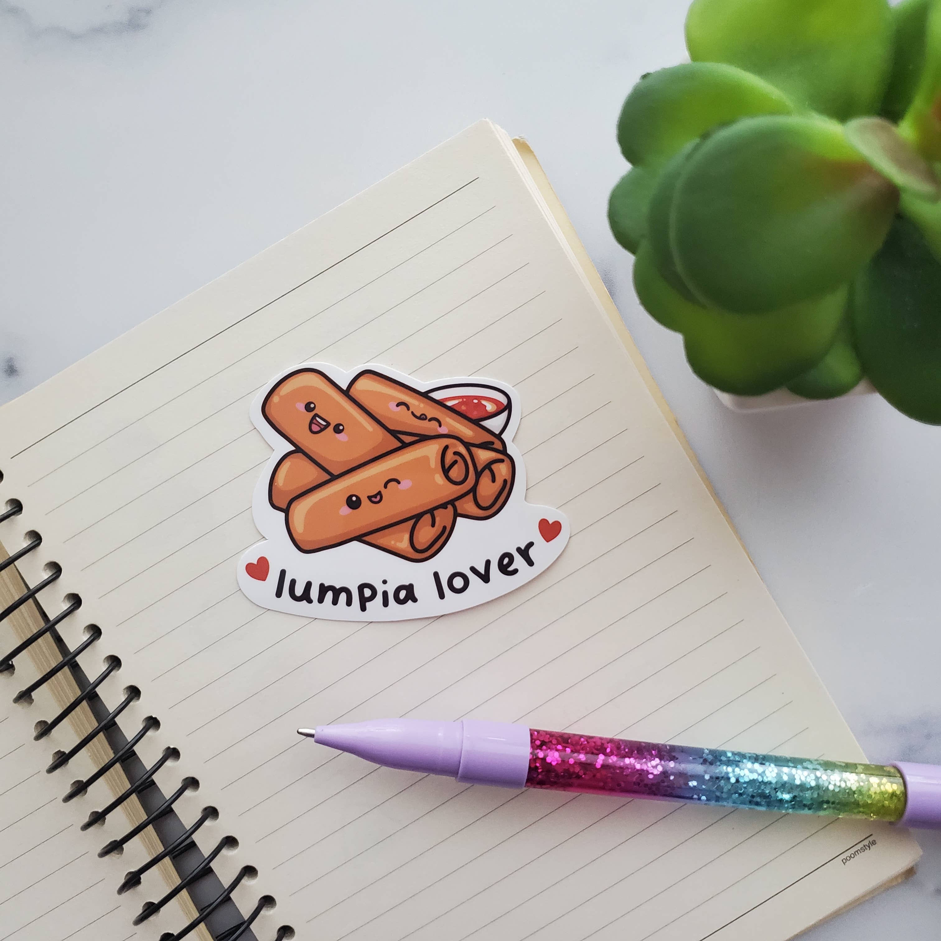 Muijistudio - Wholesale Sticker - Lumpia Lover Vinyl Sticker | Spring roll egg roll Asian food2