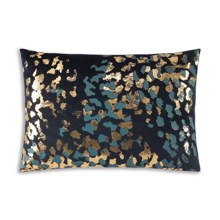 Cortana Navy Gold Lumbar Pillow for wholesale by Cloud 9 Design