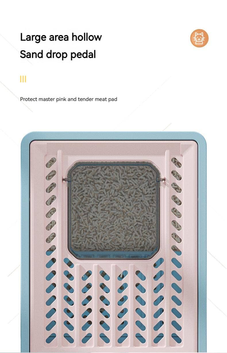 VIGOR – wholesale Cat litter box – Foldable Cat Litter Box With Lid Kitty Toilet Top Entry Encl7