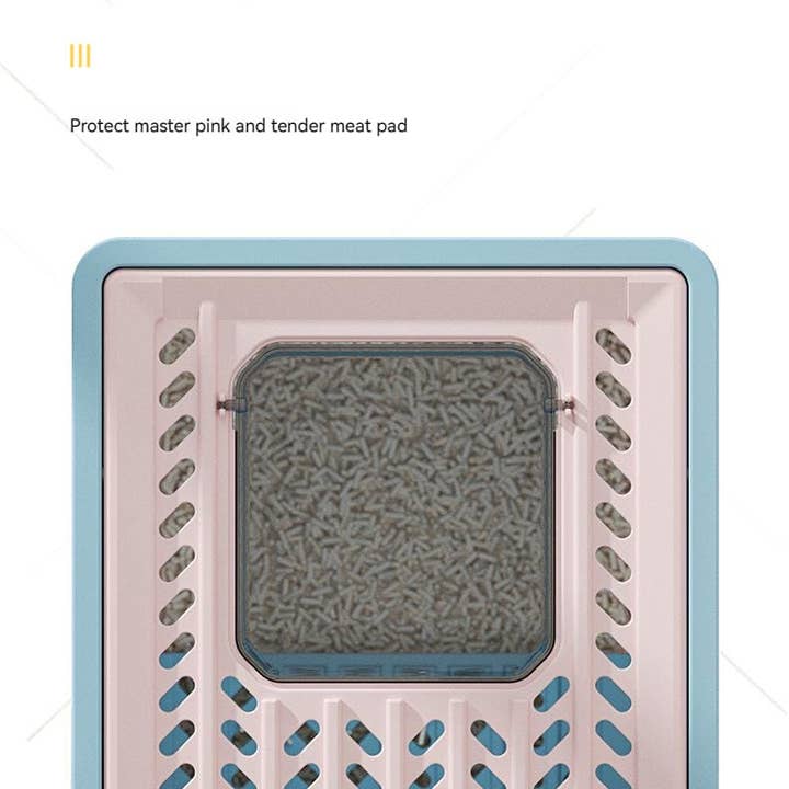 VIGOR - Wholesale Cat Litter Box - Foldable Cat Litter Box With Lid Kitty Toilet Top Entry Encl7