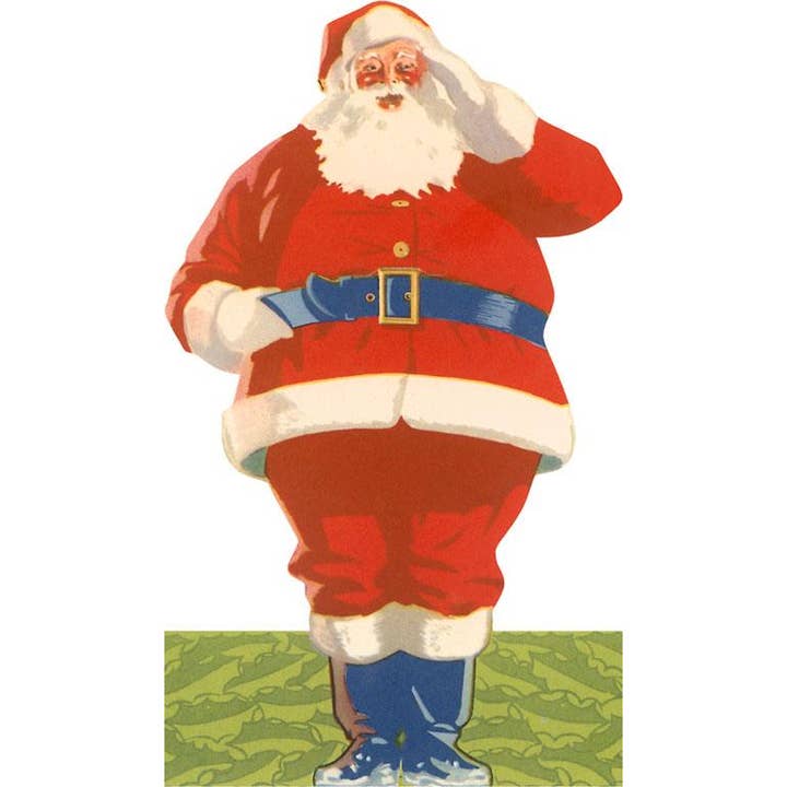 Vykort MC-385 Hälsande jultomten för wholesale av Found Image Press