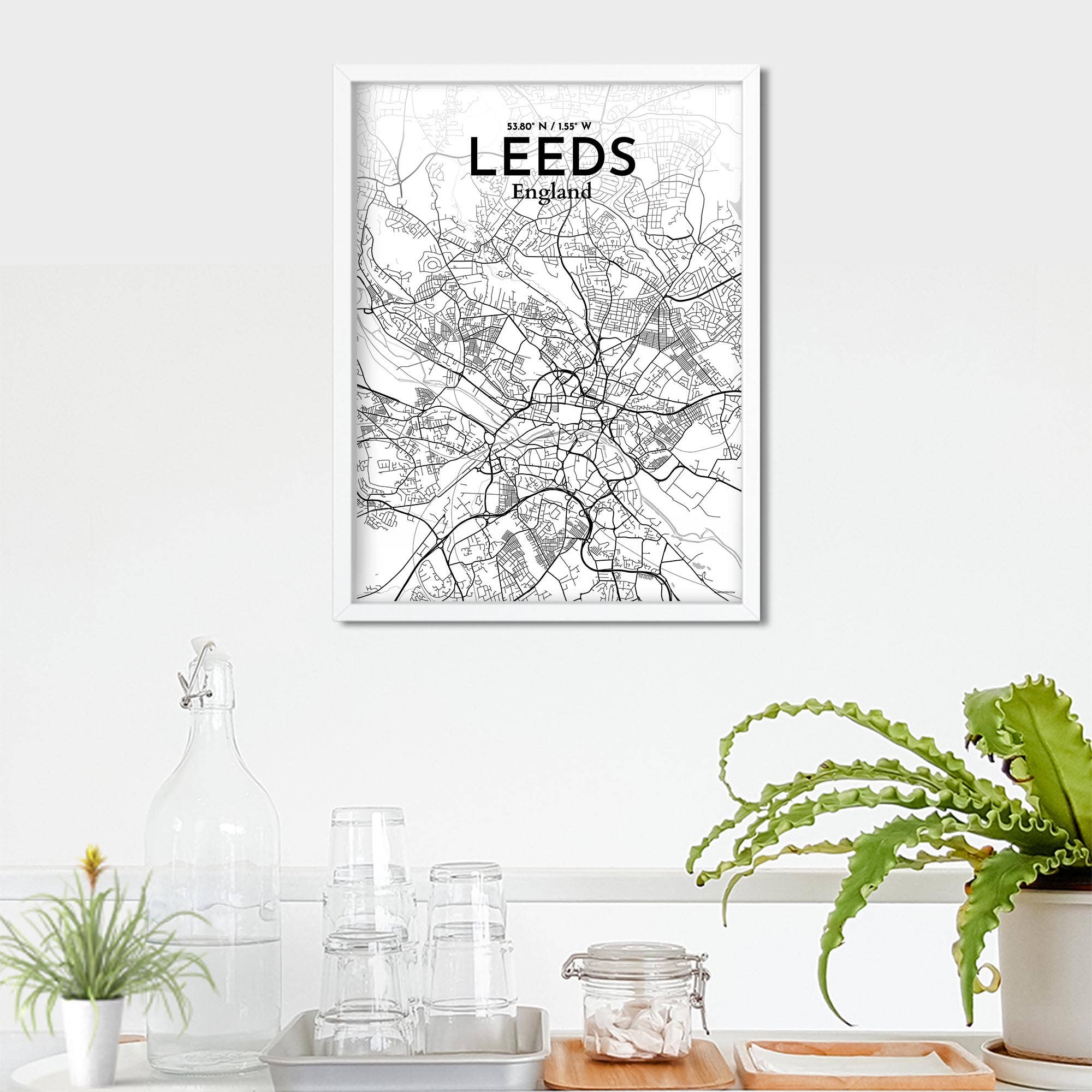 OurPoster.com – wholesale Poster – Leeds karta affisch57