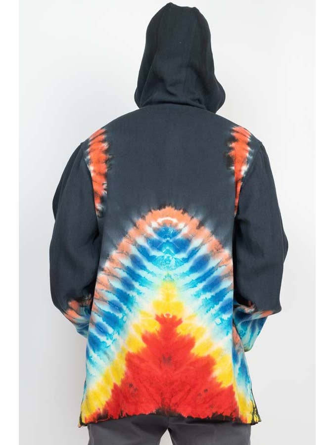 Lakhays Collection Inc. - Vendita all'ingrosso Felpa con cappuccio - Uomo - Felpa con cappuccio Tie-Dye Baja con bottoni9