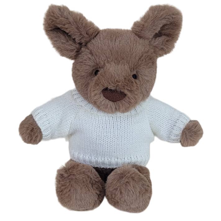 *Vorbestellung* Petite Vous Mini-Spielzeug Jojo das Känguru - 17 cm - mit Pullover für den Großhandel von PETITE VOUS