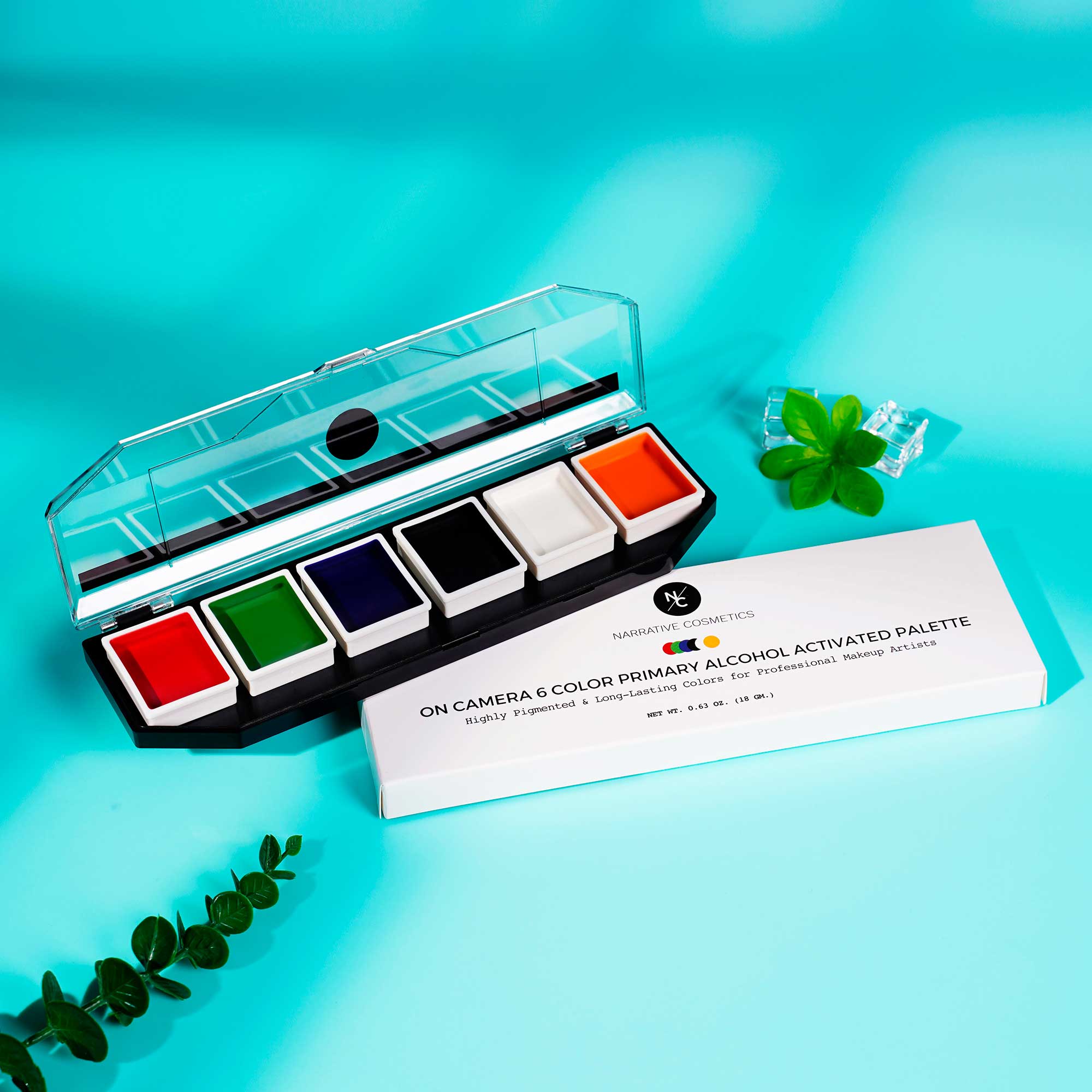 Narrative Cosmetics – wholesale Face paint/play makeup – Kids – 6 Color On Camera Primary Alcohol Activated Makeup Palette7