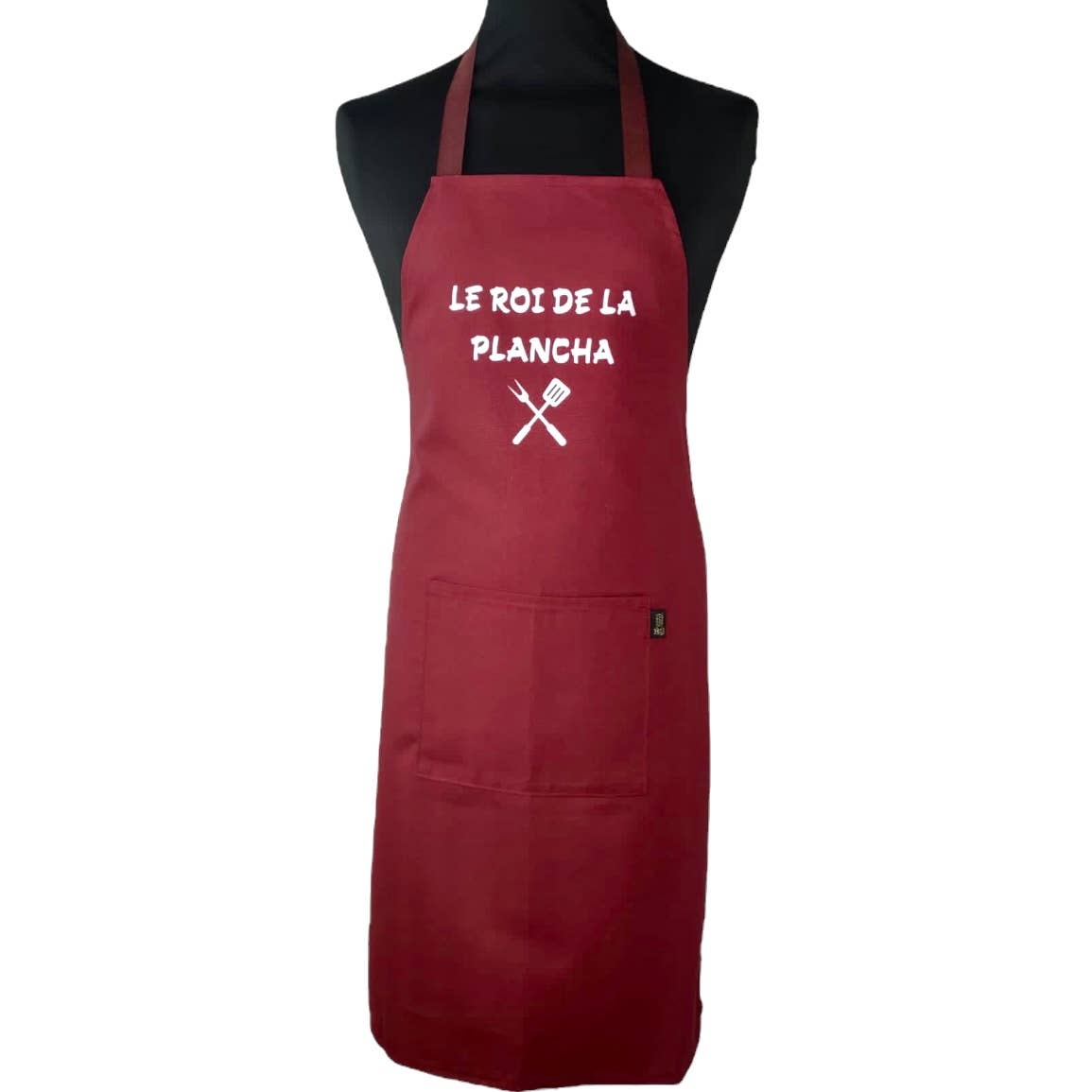 Emmanuel Création - Wholesale Apron - Apron, “The king of the griddle” plain burgundy0