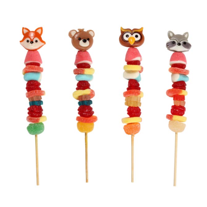 Woodland Mix Gummy Kabobs for wholesale by Coblentz Chocolate Company