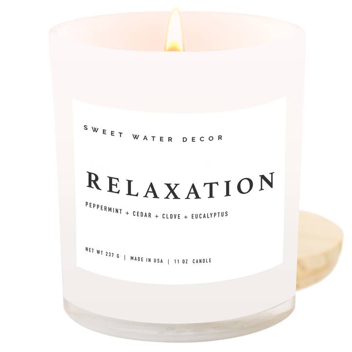 Sweet Water Decor - Wholesale Jar/Filled Candle - Relaxation 11 oz Soy Candle - Home Decor & Gifts0