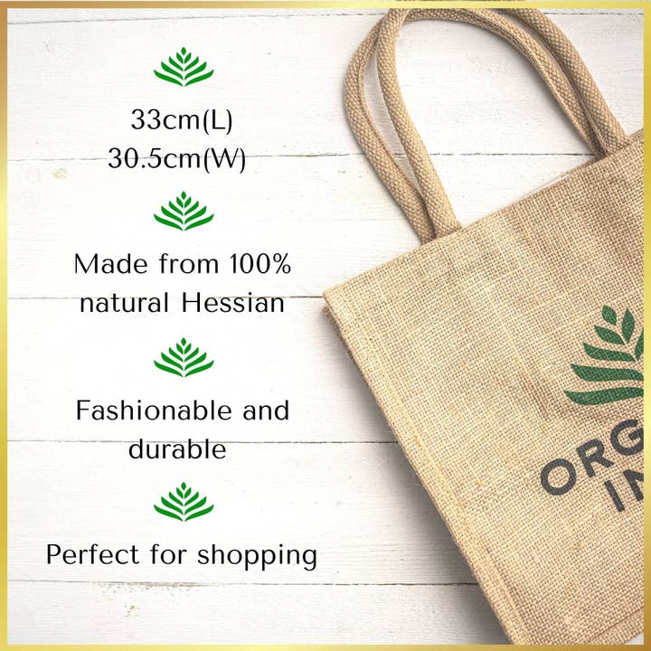 Organic India - Wholesale Grocery/shopping bag - Organic India Hessian Jute Bag1