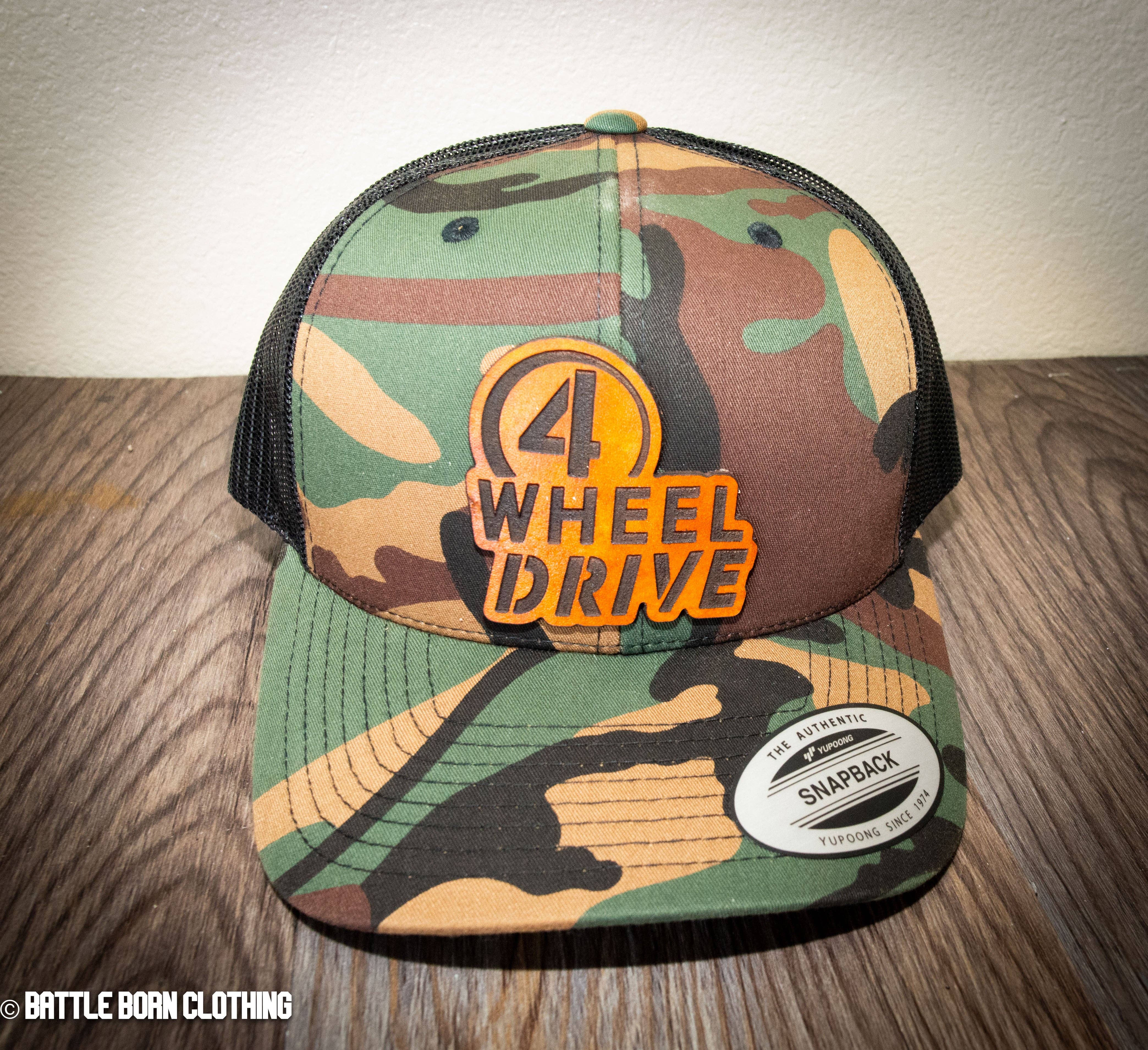 Battle Born Clothing and Print - Wholesale Trucker Hat - Unisex - Willy's Jeep Style 4 Wheel Drive Patch Trucker1