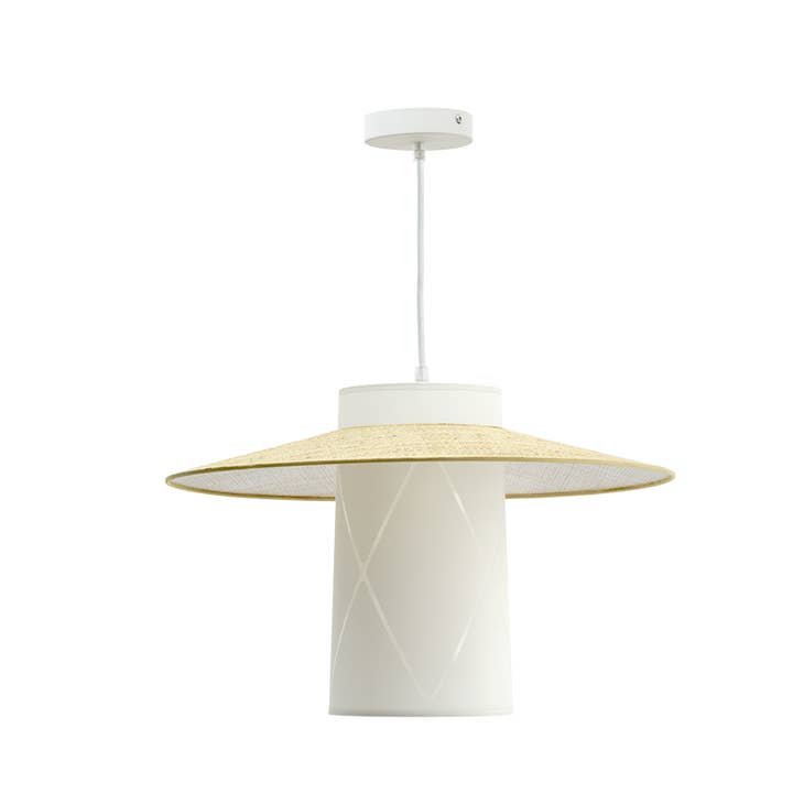 Sospensione ALBANE in cotone e rattan per la vendita all'ingrosso da parte di SEYNAVE