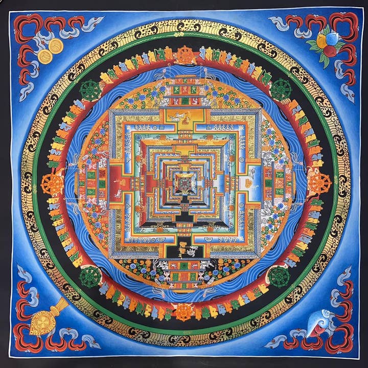 Kalachakra Mandala Tibetan Thangka Painting for wholesale by Art Of Tibet
