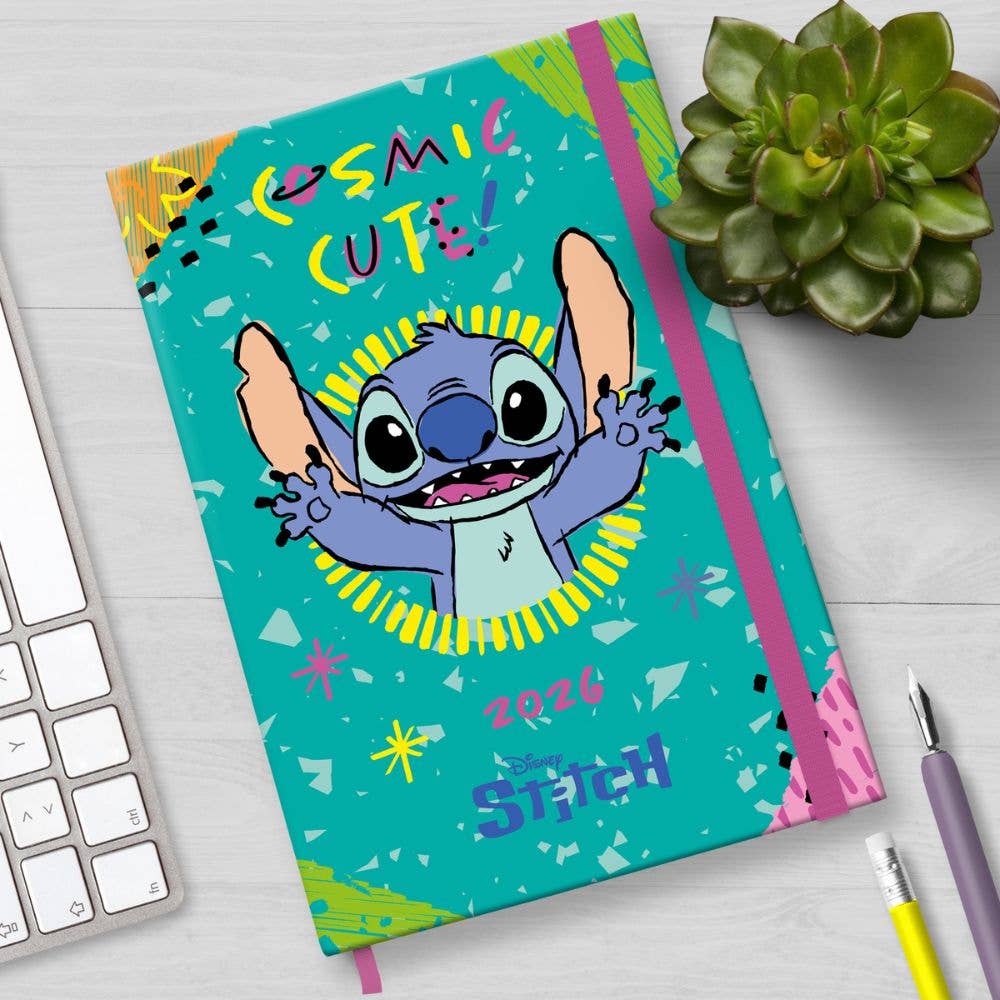 Danilo Promotions Ltd – wholesale Journal/diary – DISNEY STITCH 2026 A5 DIARY4