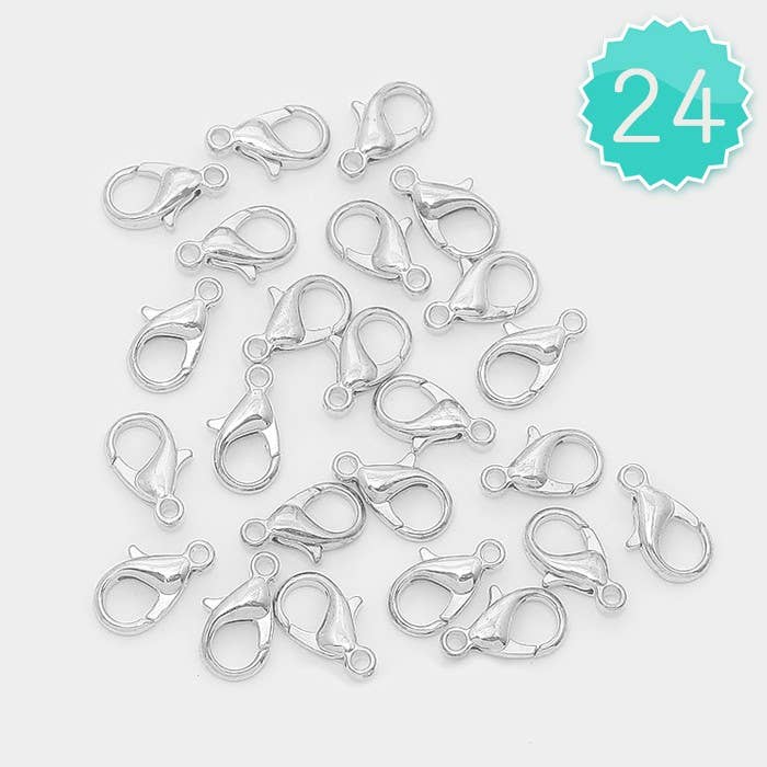24 PCS - 10 mm Fechos de Garra de Lagosta por atacado de Sensibling Corp.