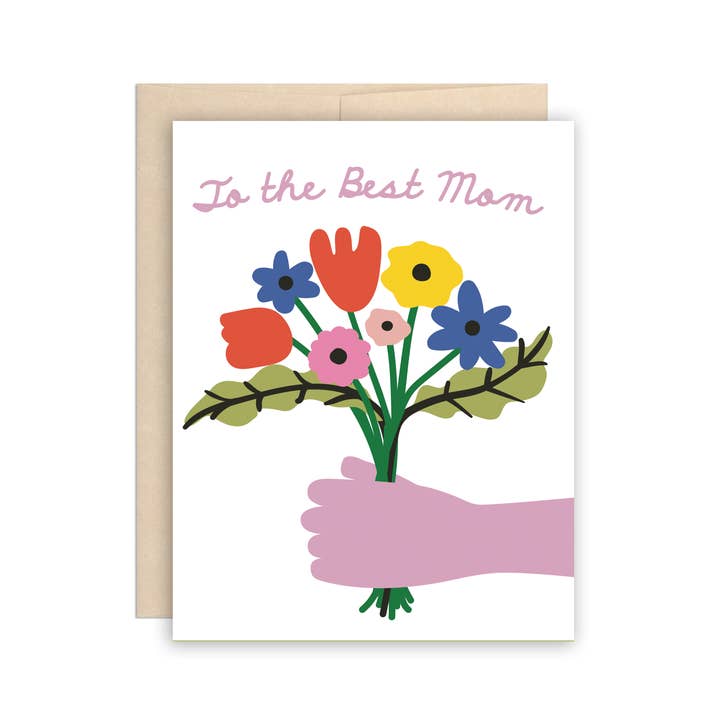 Cartão de Felicitações do Dia da Mãe com Flores Escolhidas pela Mãe por atacado de The Beautiful Project