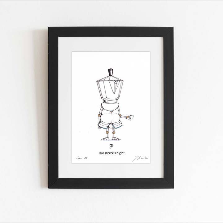 Julian Opitz - Wholesale Art Print - Art print - A5, signed - “The Black Knight”1