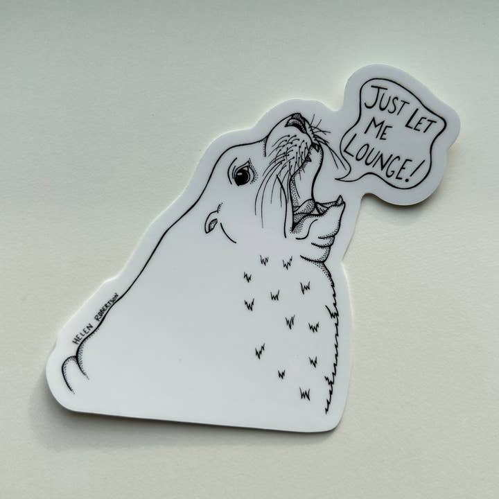 Seven Herons Studio - Wholesale Sticker - Lounging Sea Lion0