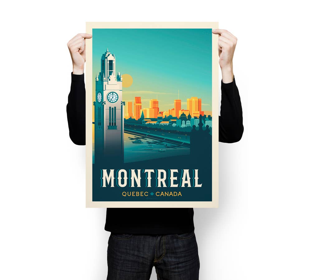Olahoop Travel Posters - Wholesale Poster - Montreal Quebec - Canada travel poster2