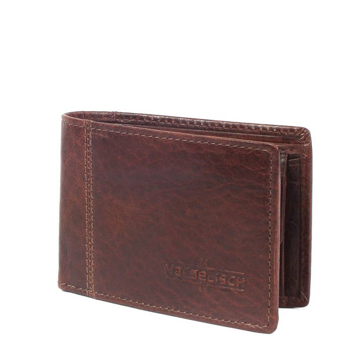 Marcello 2 brown RFID wallet for wholesale by Margelisch
